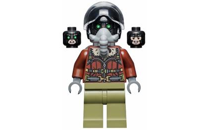 лего Vulture - Reddish Brown Bomber Jacket, Aviator Oxygen Mask sh775