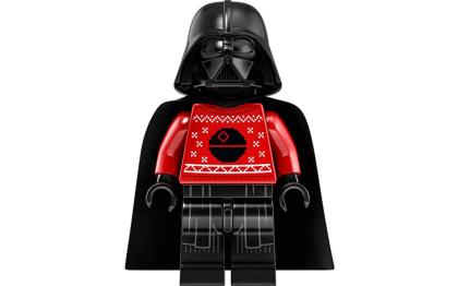 лего Darth Vader - Red Christmas Sweater with Death Star sw1121