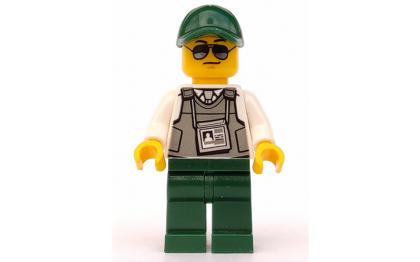 лего Security Officer - Dark Green Legs trn243